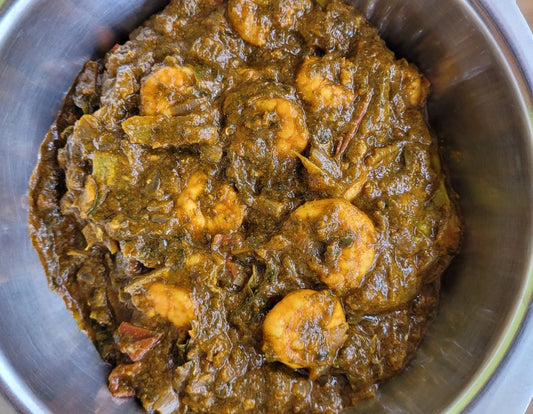 Gongura Prawns Curry